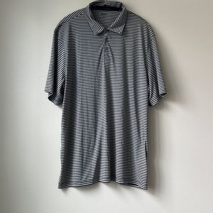 C9 by Champion Green and Tan Striped Polo XXL